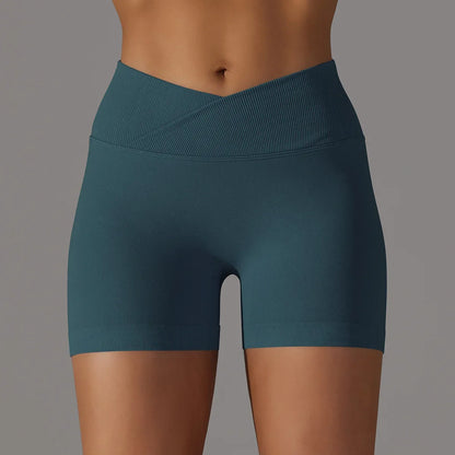 Frauen Hohe Taille Workout Fitness Yoga Shorts Gym Push Up Yoga Leggings Scrunch Butt Nahtlose Sport Shorts