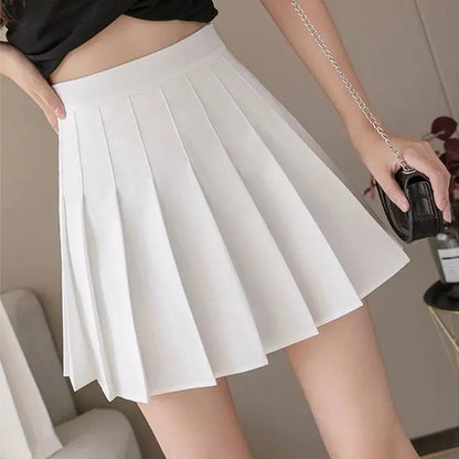 Miniröcke für Damen, 2024, Sommer, japanische Schule, Faltenröcke, hohe Taille, Kawaii, niedlich, rosa karierter Rock, Uniform, Harajuku, Jupe