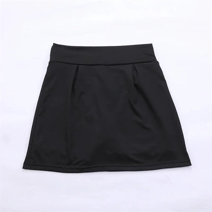 Sommer Frauen Sprints Tennis Dance Fitness Kurze Röcke Schnell Trocknend Feste Weibliche Futter Hohe Taille Mini Röcke Shorts